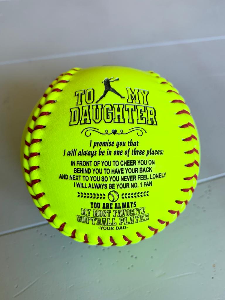 Daughter Engraved Softball