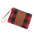 Red Buffalo Check Wristlet