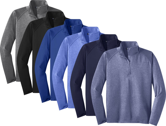 Adult Sport-Tek Sport-Wick Stretch 1/2-Zip Pullover