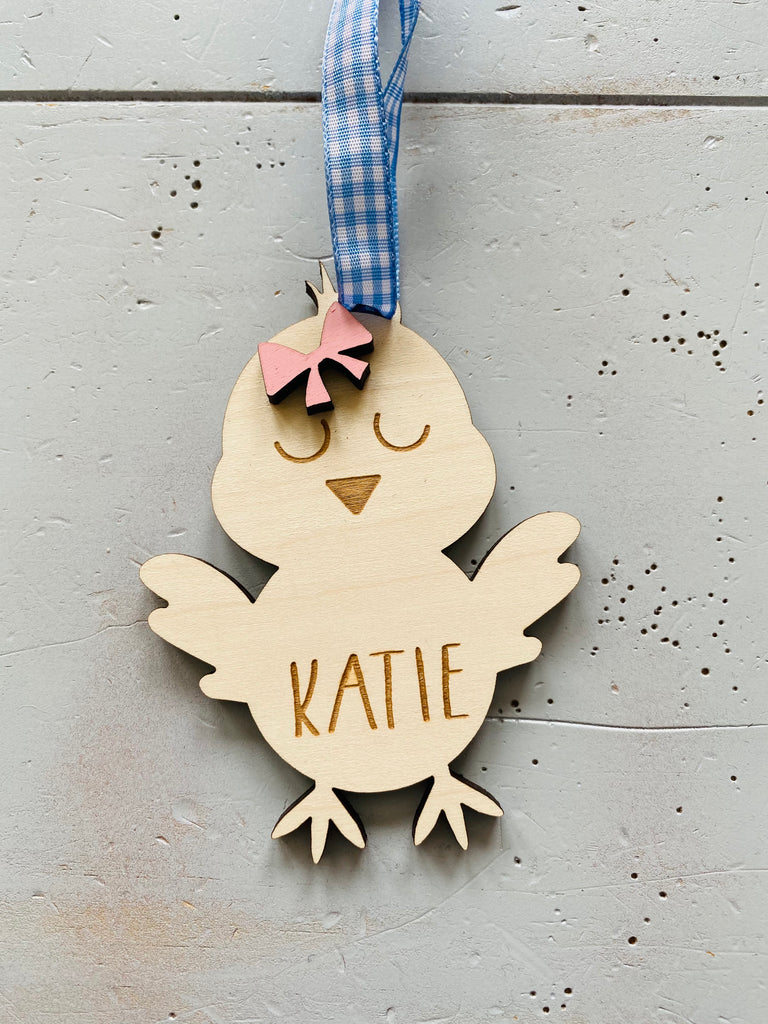 Easter Basket Tag - Chick