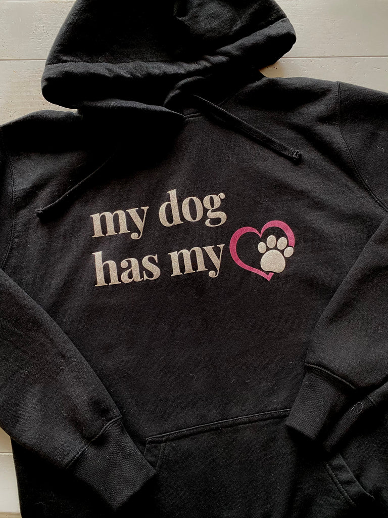 Vintage My Dog Has My Heart Hoodie