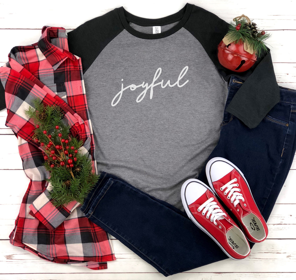 Inspirational Raglan - JOYFUL