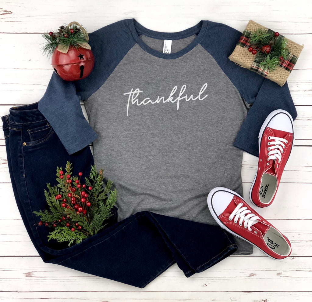 Inspirational Raglan - THANKFUL